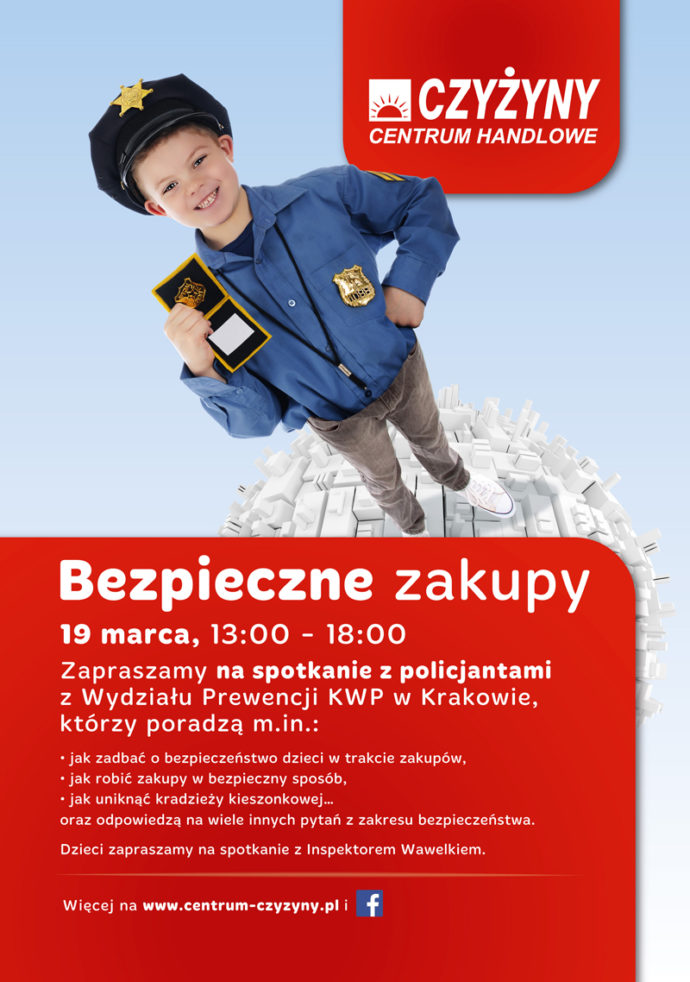 Bezpieczne zakupy w C.H Czyżyny – akcja krakowskiej policji