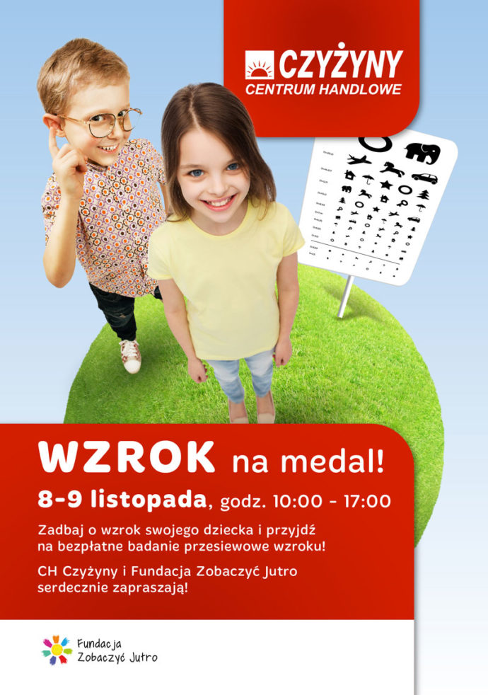 Bezpłatne przesiewowe badanie wzroku w CH Czyżyny w Krakowie