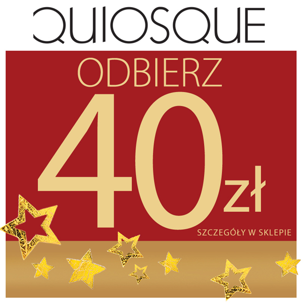 Do 6 grudnia w Quiosque kupony o wartości 40zł na kolejne zakupy!