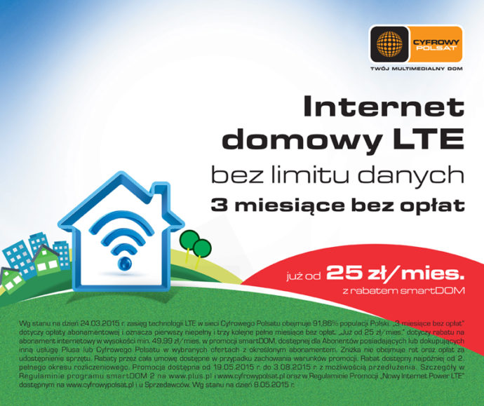 Nie czekaj! Wybierz już dziś Internet domowy LTE