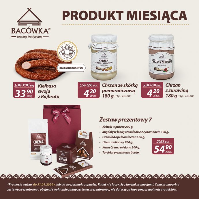 Styczniowa promocja w Bacówce
