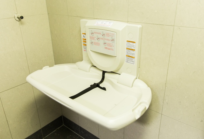 Baby changing tables in toilets