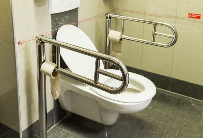 Toilet for disabled persons