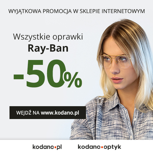 Oprawki korekcyjne marki Ray Ban w rabacie 50%