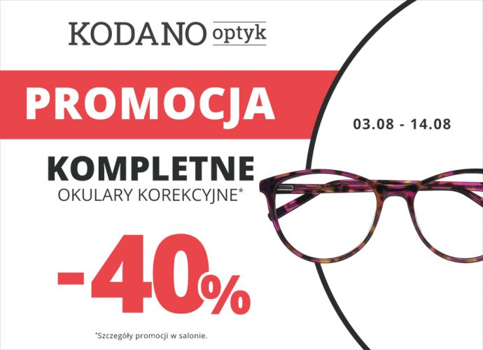 Okulary korekcyjne -40%