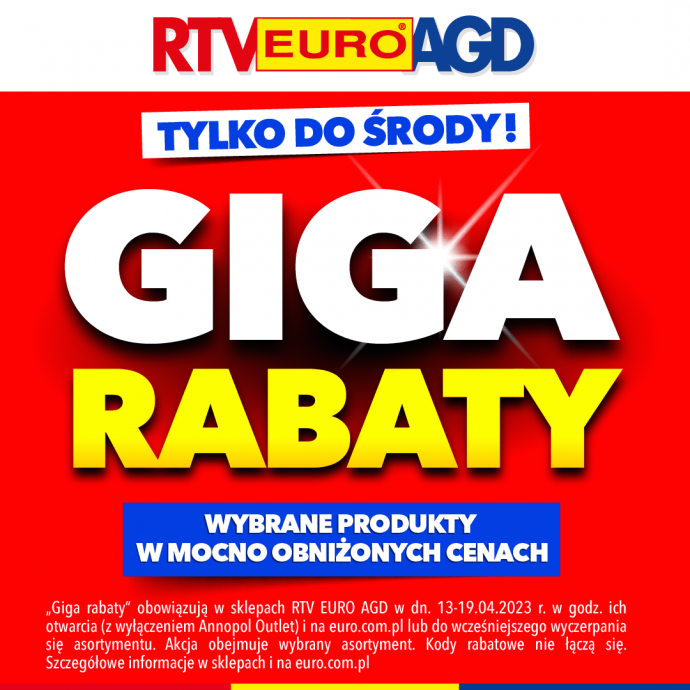 Giga Rabaty w RTV EURO AGD