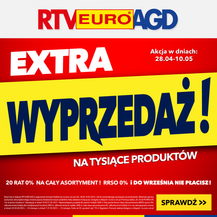 W RTV EURO AGD Extra Wyprzedaż!