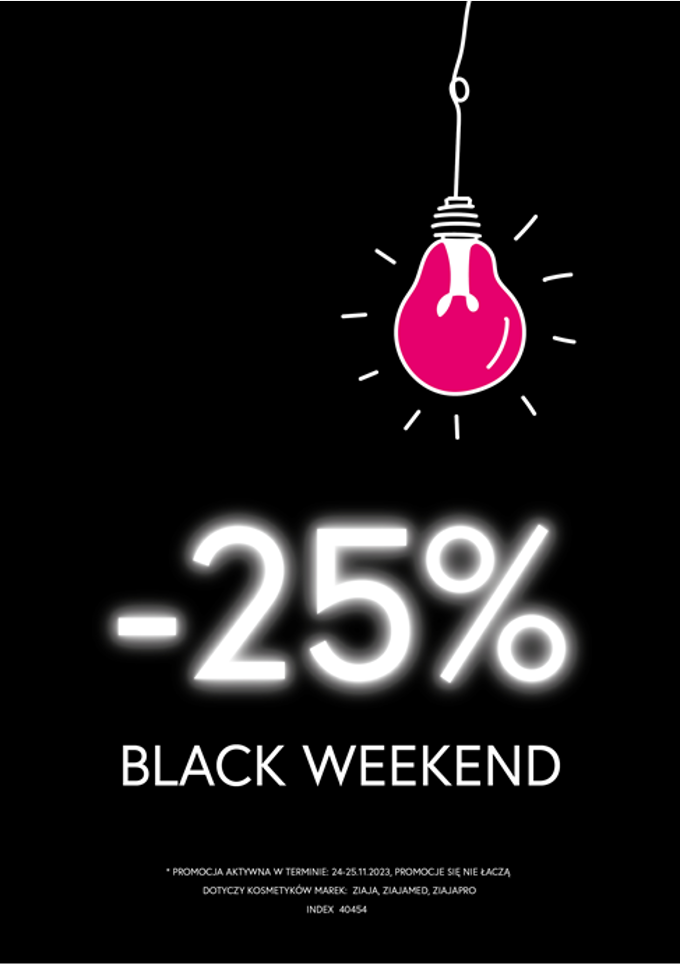 25% rabatu Black Week